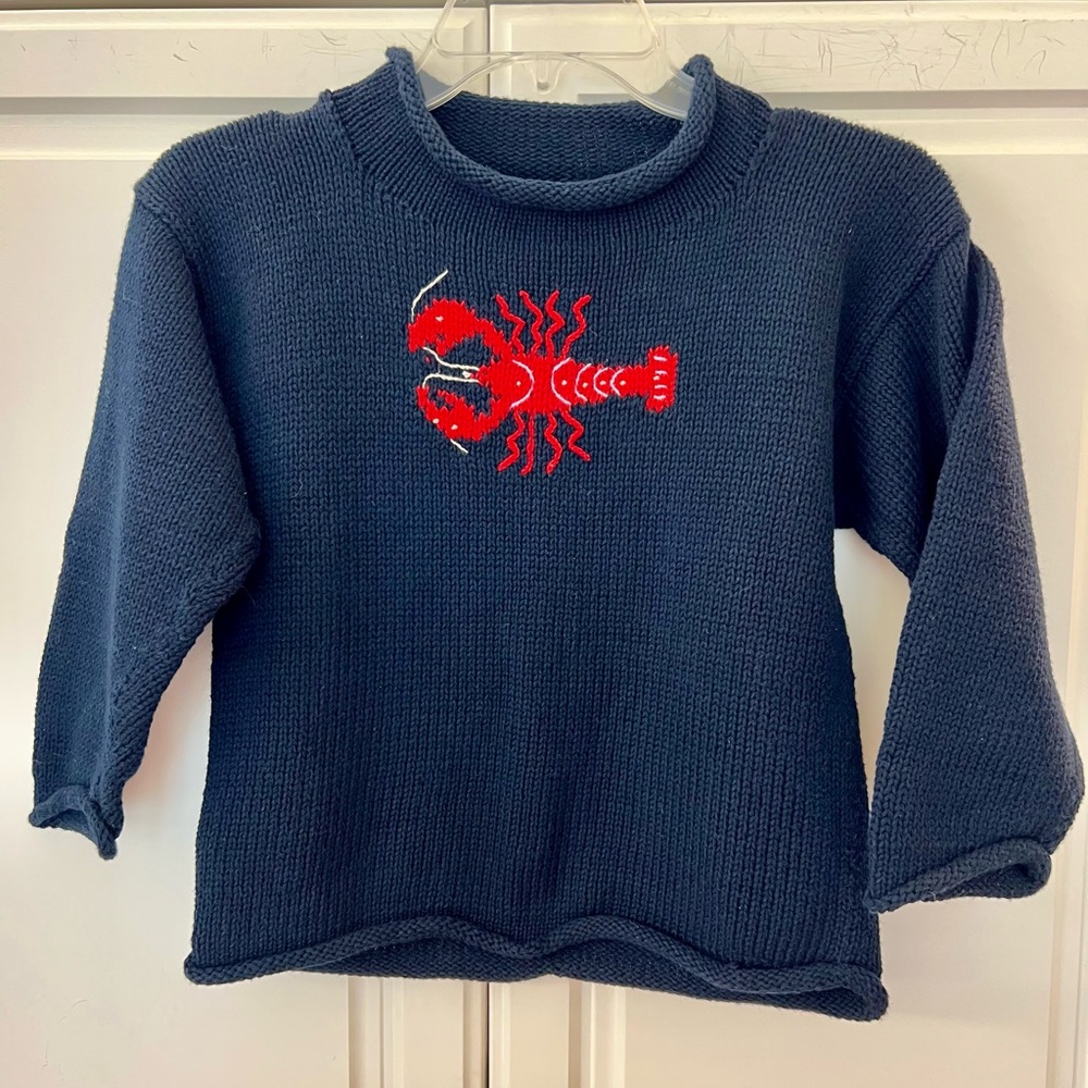 Claver lobster sweater child 10 Peruvian cotton UNISEX